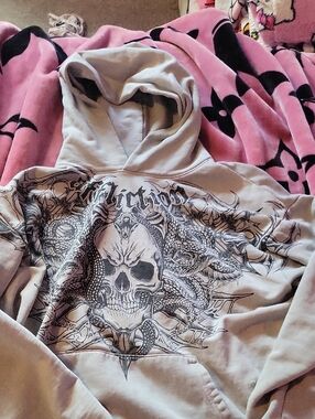 Affliction Skull And Snake Hoodie